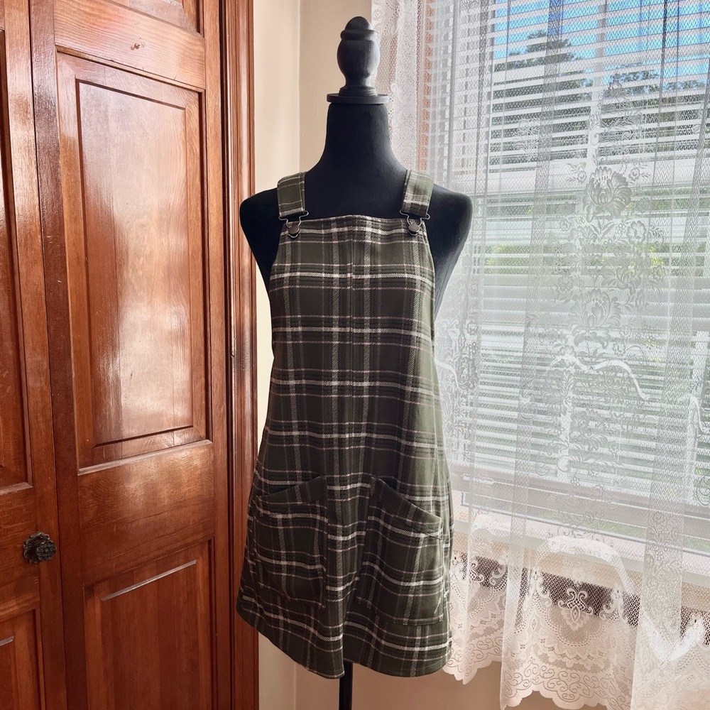 Green and Pink Plaid Jumper